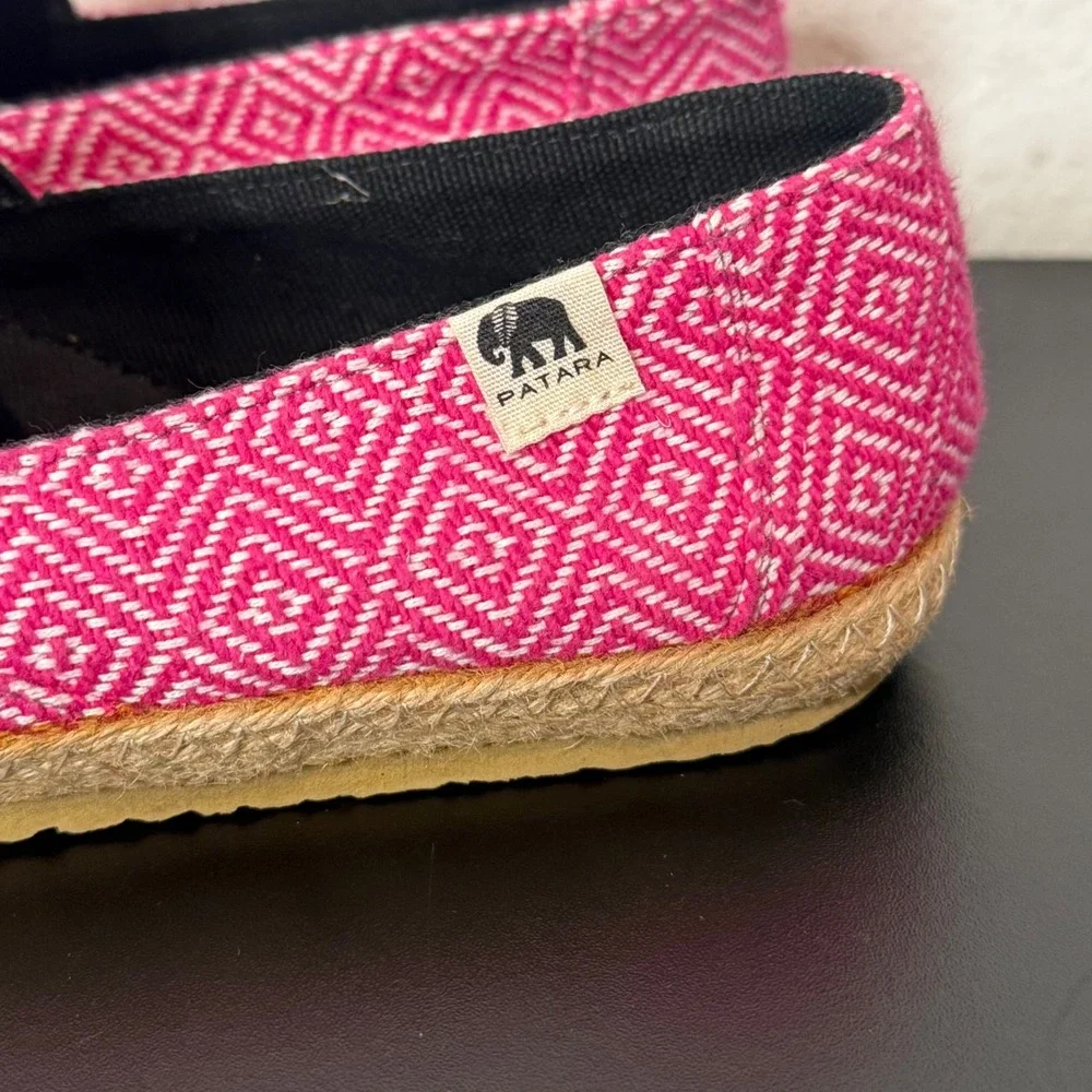 Patara Seeker Slip On‎ Pink Espadrille Loafers
